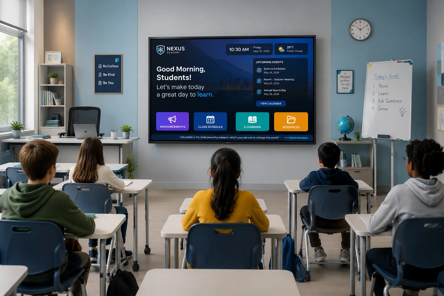 class room digital signage