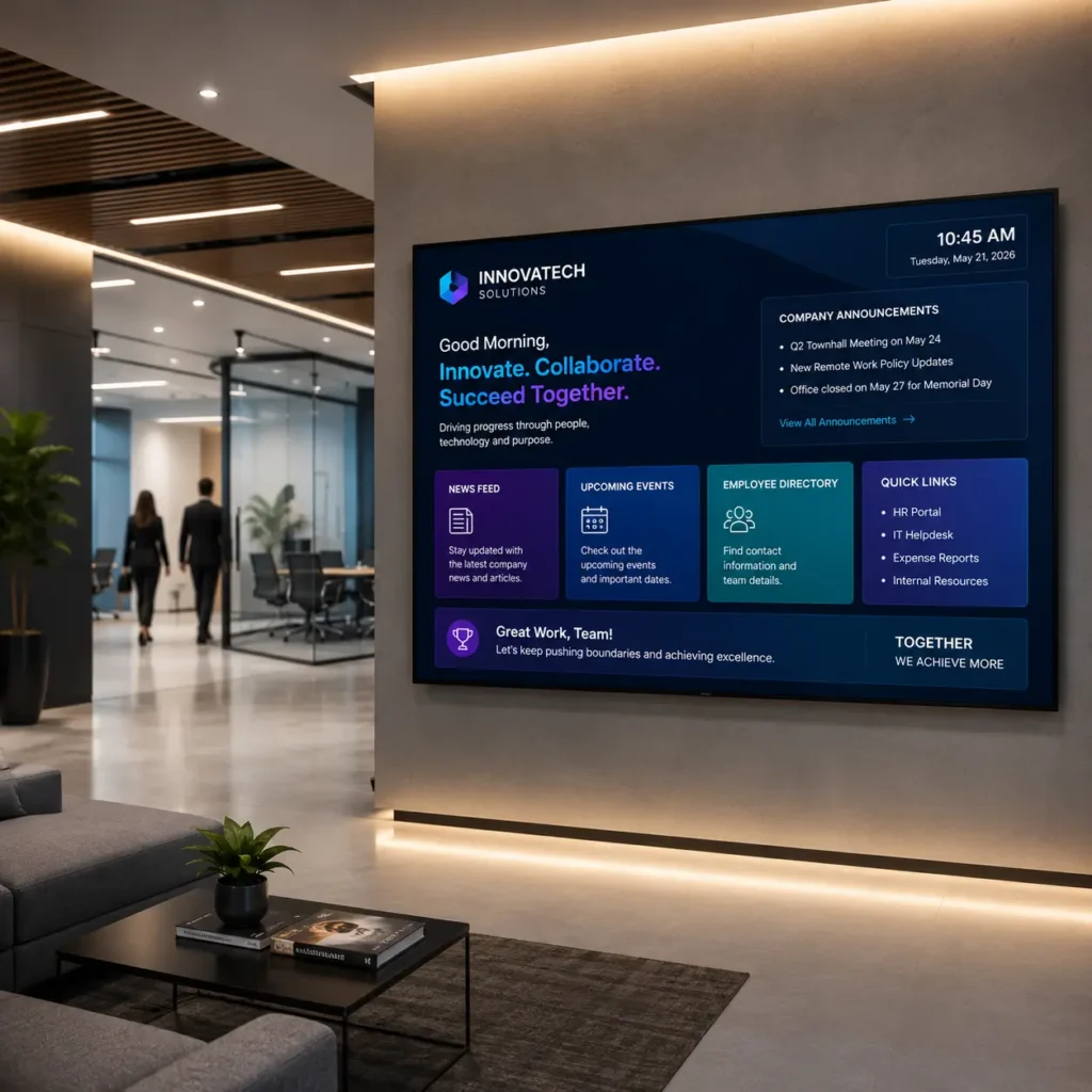 DIGITAL SIGNAGE FOR CORPORATE OFFFICES