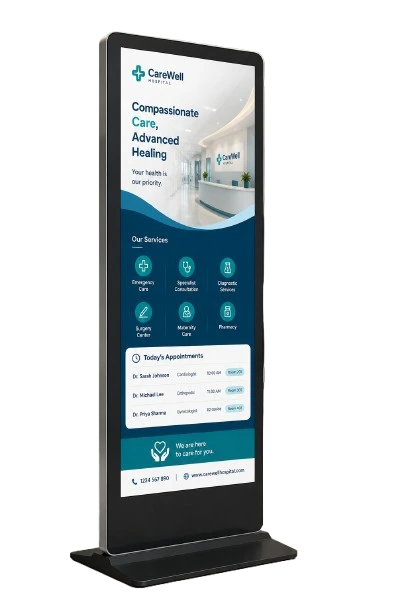 health care digital signage kiosk