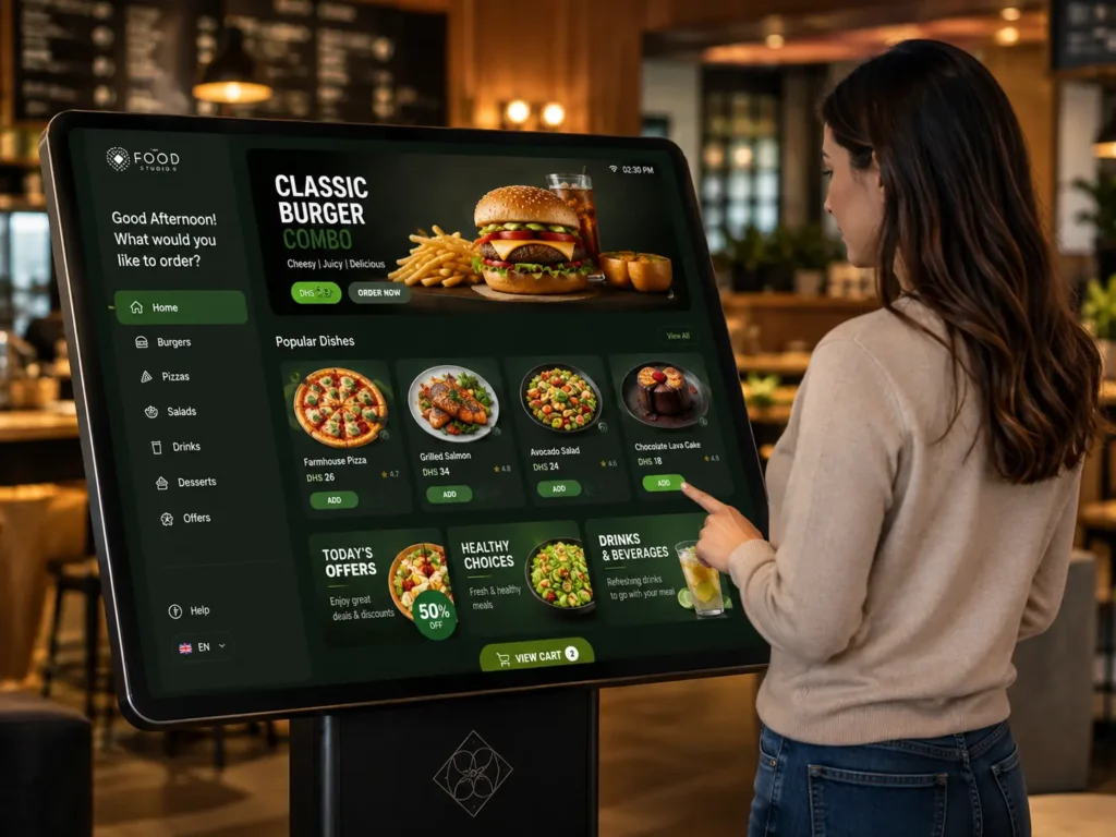 interactive digital signge kiosk